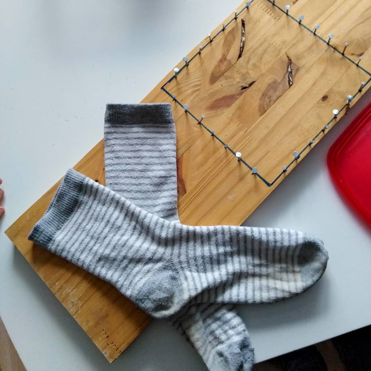 Chaussettes pour la création d'un tawashi